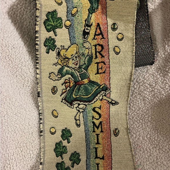 IRISH BANNER 4 LEAF CLOVER RAINBOW LEPRECHAUN DECOR - Picture 3 of 5